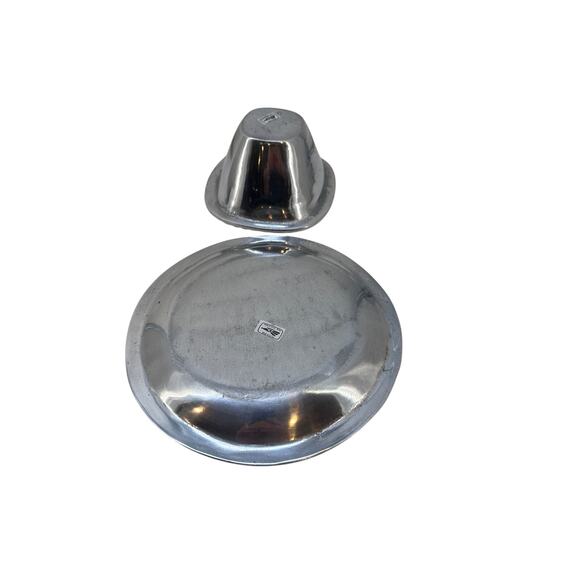 Mexican Silver/Pewter Plate, Serving Bowl & Knife - Picture 13 of 16